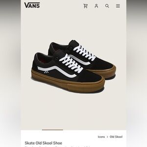 Vans Old Skool Black and Tan Sneakers NEW in BOX 
Men’s Size 11